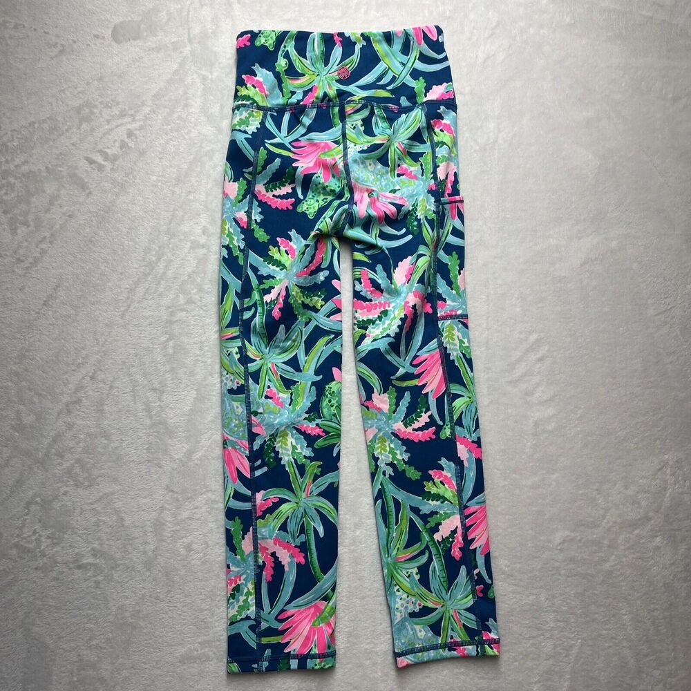 Lilly‎ Pulitzer Luxletic Weekend High Rise Crop Women's Sz XXS Weekend Escape - Picture 9 of 11